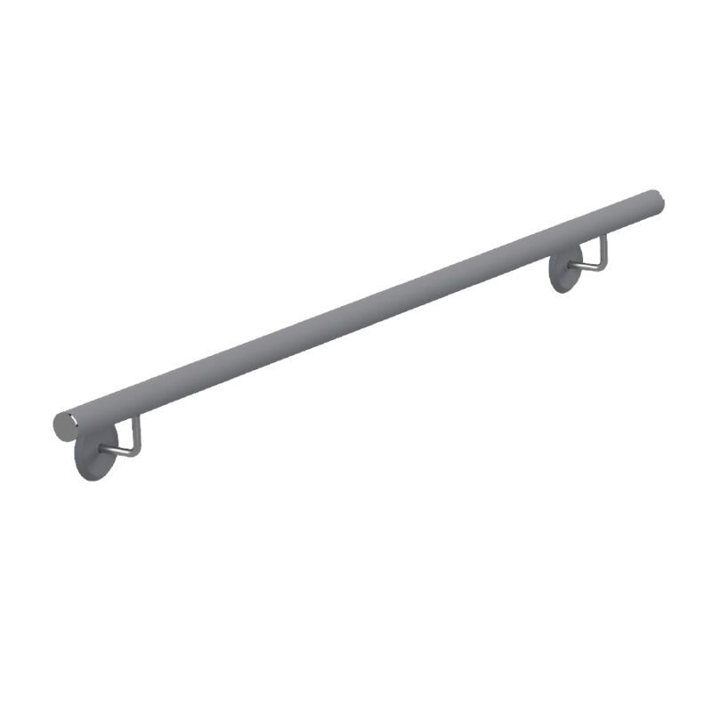Pasamanos inoxidable satinado ø43x1500