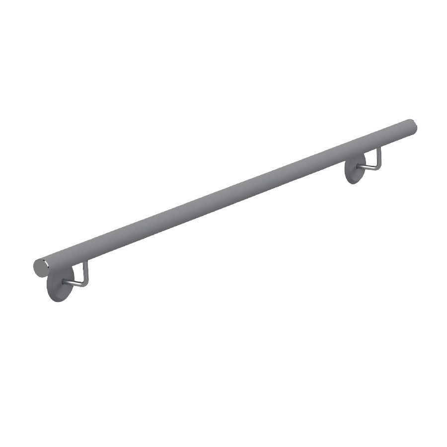 Pasamanos inoxidable satinado ø43x1500
