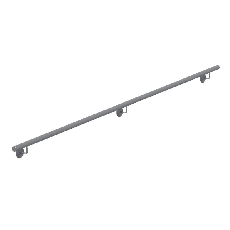 Pasamanos inoxidable satinado ø43x3000
