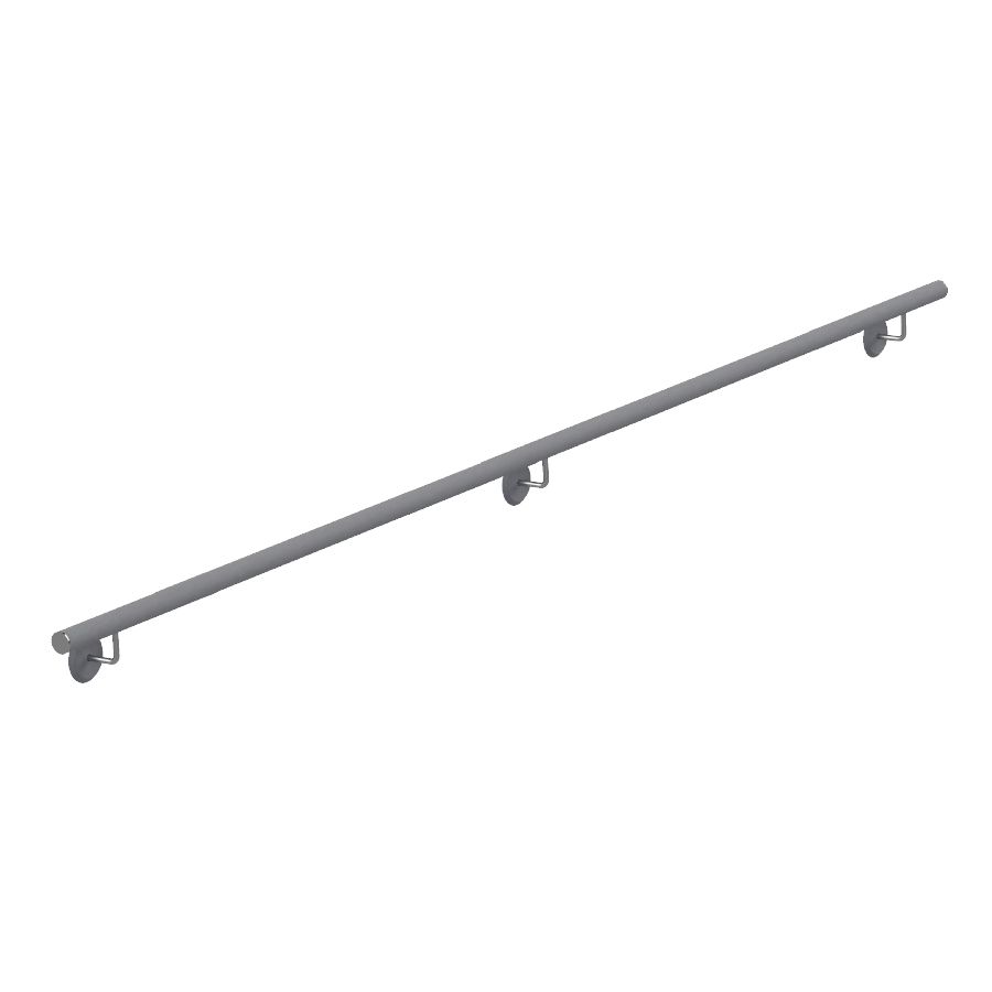Pasamanos inoxidable satinado ø43x3000